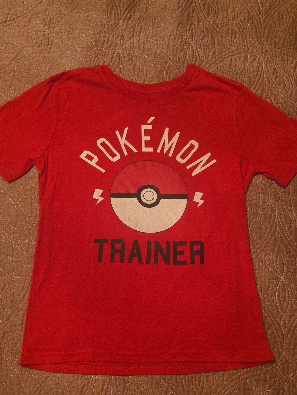 Pokemon Red 'Trainer' Kids Tee with Poké Ball Graphic